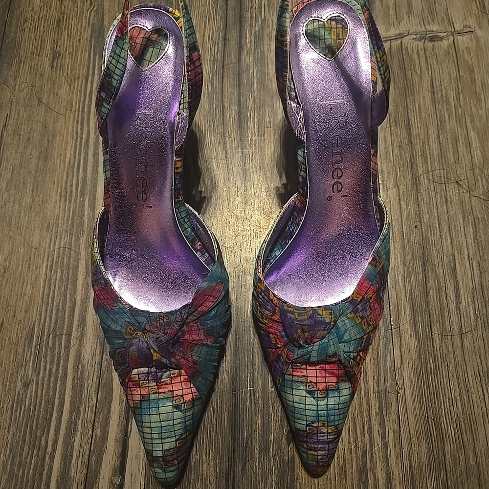 J.Renee Blue and Purple Heels with Sophisticated Design, Flashy, Comfortable